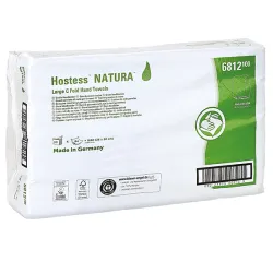 Gastvrouw Natura handdoeken 2-laags, wit, groot, 100% gerecycled materiaal |